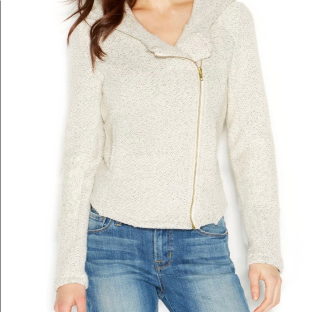 Lucky Brand Sweater Moto Coat size XS